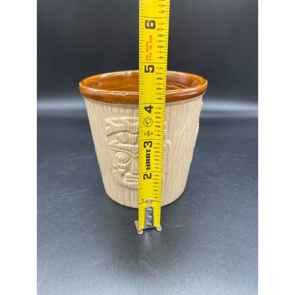 Tiki Mug 3 Face DW544 Disneyworld 4.25" *See Photo Chip on Bottom Edge - Picture 8 of 8